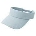 Visiera parasole taglia unica in tessuto azzurro chiaro con fascia elastica